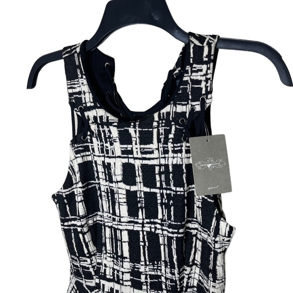 New! Anthropologie Maeve Women’s Small A-Line Midi Dress Black Sleeveless $160 - Picture 2 of 10